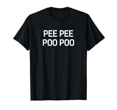 Pee Pee Poo Poo, Funny, Jokes, Sarcastic T-Shirt, Men, Black, 3X-Large