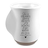 Lighthouse Christian Products Inspirational Handwarmer Coffee Cup Mug, 14 Ounce Ceramic, She Is Kind Hearted