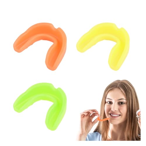 Yafiygi 030 3Pcs Mouth Guard For Braces Upper Lower Mouth Guard For Braces Sport Youth Adult Soft Mouthguard Teeth Protection cover