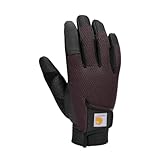 Sensible al tacto Carhartt Guantes de piel sintética para mujer, de alta destreza, sensibles al tacto, con puño seguro, Blackberry, M