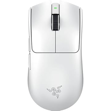 Razer Mouse para jogos Viper V3 Pro Wireless Esports: simétrico - 55 g leve - sondagem 8K - Sensor óptico DPI 35K - Interruptores óticos Gen3-8 botões programáveis - Bateria de 95 horas - Branco
