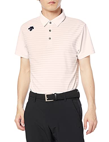 [デサントゴルフ] クーリストドライキューブライジングボーダープリントシャツ DGMPJA01OP メンズ GY00(グレー) 日本 L (日本サイズL相当)