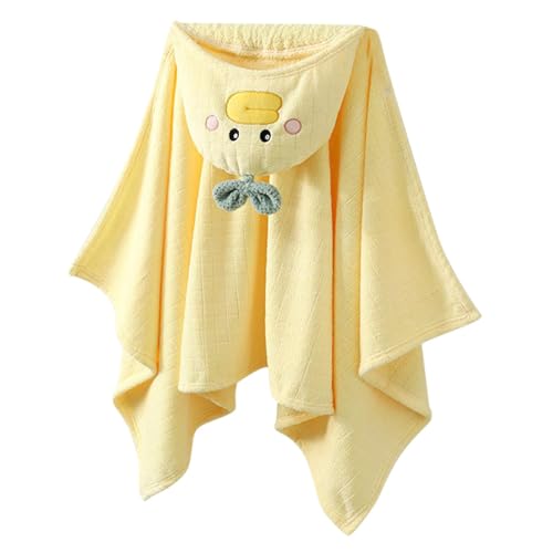 Serviette de plage à capuche canard en microfibre douce pour la piscine