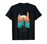 Italia Italiano Venecia Venecia Adria Souvenir Canal De Grande Camiseta