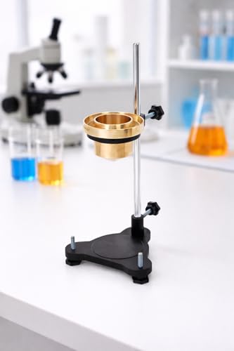 Image of Labart Portable Ford Cup B-4 Liquid Flow Meter Viscometer With Heavy Cast Iron Stand (B4)