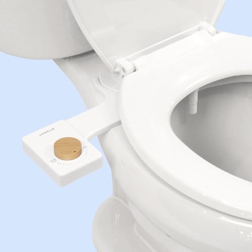 TUSHY Fresh Cool Water Bidet: Ultra Slim Toilet Seat Attachment (Non-Electric Self-Cleaning Hygienic Nozzle) Easy DIY Install