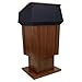 Amplivox Power Lift Solid Hardwood Lectern