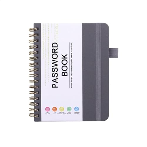 Comoda registrazione: le linguette con etichettatura individuale impediscono lo strappo per garantire un facile accesso alle password. Goditi un'organizzazione sicura con etichette laminate per un uso duraturo.