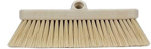 Image of SPARTA 41278EC25 Flo-Thru Plastic Wall Scrub Brush, Equipment Brush With Soft Nylex Bristles For Industrial Kitchens, Hospitals, Commercial Cleaning, 4 Inches, Tan, (Pack of 12)