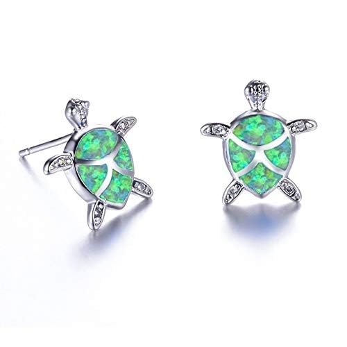 CellCase 4 Pairs Cute Rhinestone Turtle Stud Earrings4