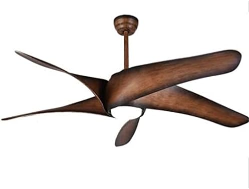LLLY Vintage Ceiling Fan with Lights Remote Control Techo Fan LED Light Bedroom Ceiling Fans