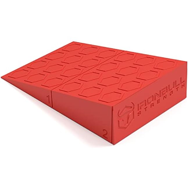 Squat Wedge (Pair) - Optimize Form and Improve Strength & Size - Ramp for Better Mechanics With Barbell, Dumbbell and Bodyweight