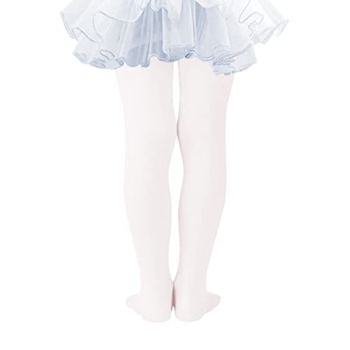 THMEVOK Girls Ballet Tights - Ultra Soft Elastic Foot Tights for Toddlers Girls Warm Stockings