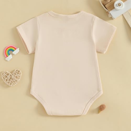 Image of woshilaocai Baby Announcement Bodysuit Pregnancy Reveal for Family | Pregnancy Reveal Ideas&New Baby Surprise for Grandparents, Husband, Aunt, Uncle, Gender Natural Romper, Funny Announcement