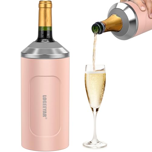 Enfriador de Vino 750 ml Acero Inoxidable Rosa