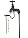 Produktbild Crispe home & garden Regenmesser - Wasserhahn - dekorativ und robust - Höhe 84 cm - Niederschlagsmengenmesser aus Glas und Gusseisen - Wetterstation - wetterfest für den Garten
