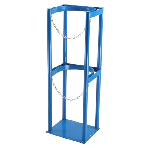 Soporte para cilindro de gas con cadena para almacenamiento seguro en laboratorio, clínica, hospital