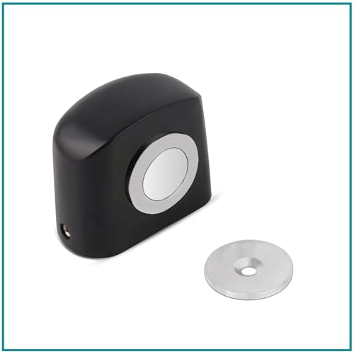 Image of Plantex Door Magnet Stopper /Magnetic Door Stopper for Home /Stops for Main Door /Door Stopper for Main Door - Set of 8 (Black)