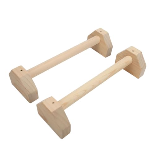 Abaodam 1 Pair Solid Wood Inversion Frame Upper Body Workout Equipment Handles for Fitness Strength Training Device