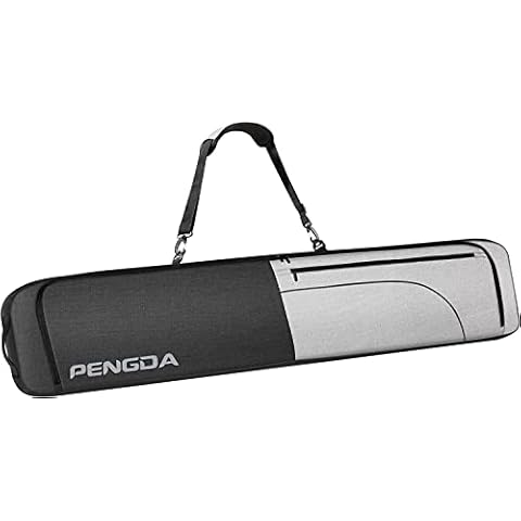 PENGDA Skitasche Skisack Gepolsterte Snowboardtasche 160cm 600D Wasserdichtes Polyester Fits Board Cover