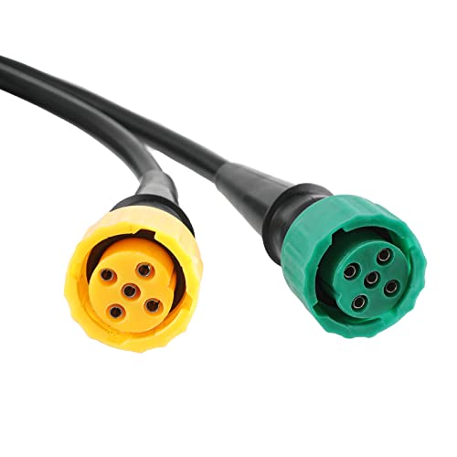AOHEWEI Anhängerkabel 5m Stecker 13-polig und 2x Stecker 5-polig Kabelbaum mit Bajonettstecker für Anhängerbeleuchtung Rückleuchten