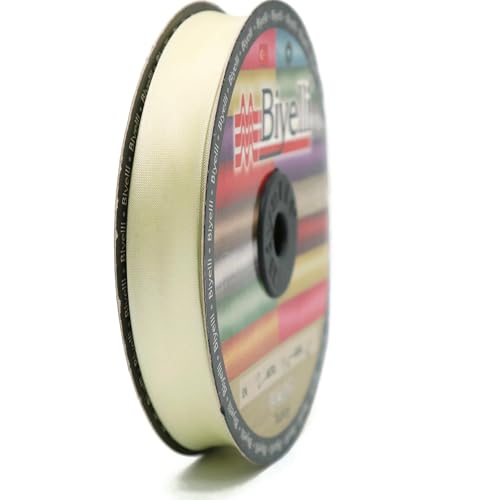 Image of Fold Satin Bias Tape - 99+ Colors - 3 /4 Inches Wide - 27 Yards - Fold Satin Binding Bias Ribbon Fabric Piping Bias Binding Tape for Sewing Clothing DIY (05. Pale Yellow) BYS05