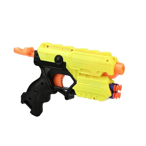 Amazon Brand – Jam & Honey Blaze Storm Foam Blaster Gun | 10 Soft Foam Bullets | Safe for Kids | Party Or Return Gift, Multicolor