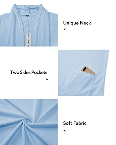 Image of ULTRANICE Cardigan Sweaters Womens Fashion 2025 Spring Lightweight Long Sleeve Casual Tops Clothes Outfits with Pockets