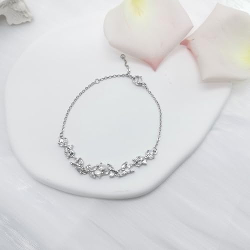 Bridesmaid Bracelet Cubic Zirconia Bracelet for Wedding Day Bridesmaid Jewelry Thank You Gift 6