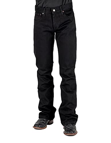 Stetson Western Jeans Mens Slim Fit 42 x 32 Black 11-004-1120-0024 BL
