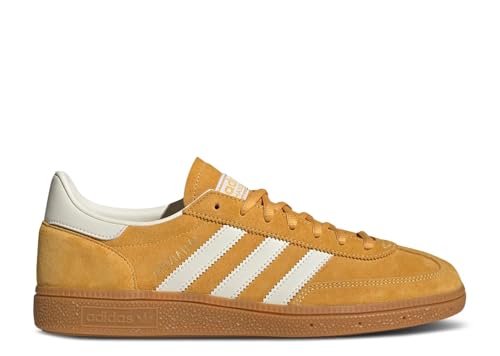 adidas PREYEL/CREWHT/FTWWHT Men's Handball Spezial Preloved yellowCream FTWR White 11.5 US, Wide