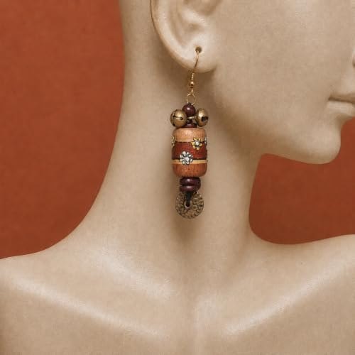 Image of Handcrafted Bohemian & Ethnic Earrings Collection for Women - Artistic, Nature-Inspired Statement Designs in Studs, Drops & Chandeliers