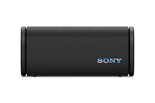 Sony ULT Field 5 - Enceinte Portable Bluetooth puissante, Batterie 25 Heures, 2 Modes ULT Power Sound, IP67, étanche à l'eau et à la poussière, éclairage à 360°, bandoulière Amovible, compacte - Noir