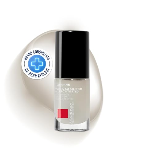 La Roche-Posay Toleriane, Smalto per Unghie, Unghie Fortificate e Protette, Colore: Brillante, Con Silicio e Filtro Solare Mexoryl XL, Colore: Mat 01, 6 ml