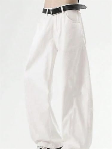 Men's Loose Straight Fit Jeans Fall Business Casual Style Four Seasons Denim Long Trousers3