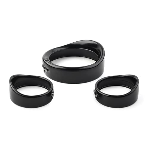 Bagues de garniture pour phares de moto de 7" et 4.5" avec visière intégrée contre les reflets