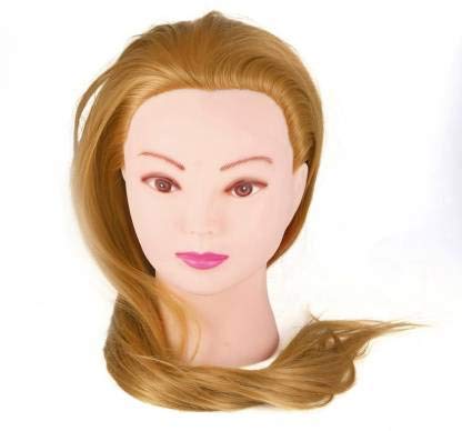 Paru Craft Salon Practice dressing Training Dummy Synthetics With Clamp Stand Extension Hair Extension