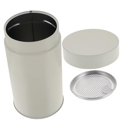 Toyvian Recipiente De Almacenamiento Sellado Seguro, Lata Redonda De Hojalata Para Té, Café y Especias, Diseño Compacto Para Uso Portátil Cocina
