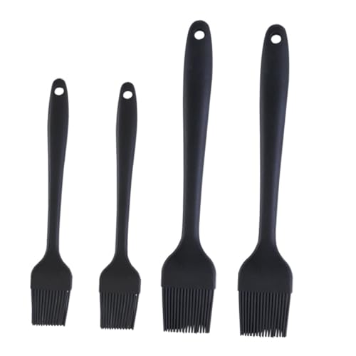 SOLUSTRE 4pcs Silicone Bbq Basting Brush Kitchen Pastry Brush for Grilling Baking Cooking Includes for Easy Sauce Application