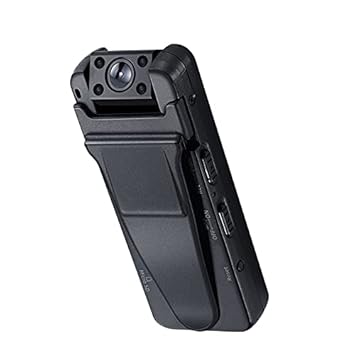 Asleesha Spy Camera Body WiFi DVR with 4 IR Cop Camera Night Vision Full HD 1080p with Pocket Clips, Wearable Pocket Camera Audio Video Recorder for Home and Office Security Camera Minicamera