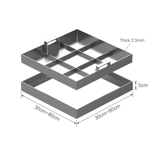 Tapa de alcantarilla de acero inoxidable 304 para tanque séptico 3