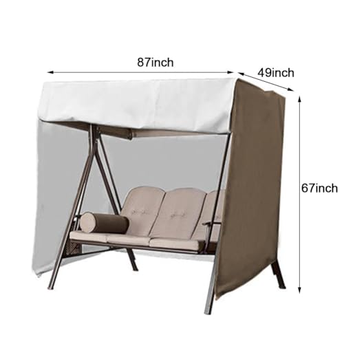 Housse balancelle 3 places extérieure bâche de protection imperméable 190T