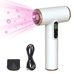 Cordless Travel Hair Dryer Rechargeable, 15000 mAh Battery, Digital Screen Compact, Lightweight, Quick Drying for Women or Men on The Go