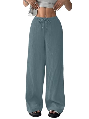 Image of GRECIILOOKS High Waist Trousers for Women - Flared Korean Style Formal Pants | Elegant Workwear for Office, College & Events (Available in Plus Size)