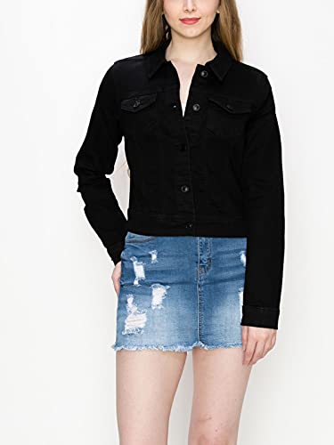 FashionMille Women Classic Casual Stretch Fit Denim Jean Jacket2