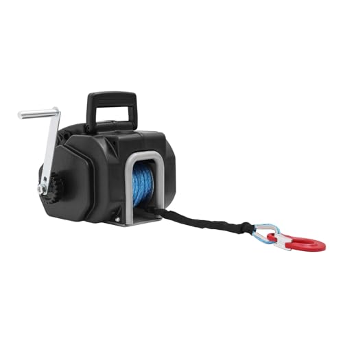 Cabrestante eléctrico con mando a distancia, 12 V, 6500 libras, cabrestante de remolque, para 5000 libras, barcos, vehículos todoterreno, remolques, camiones, motor de bobinado, cabrestante de cable