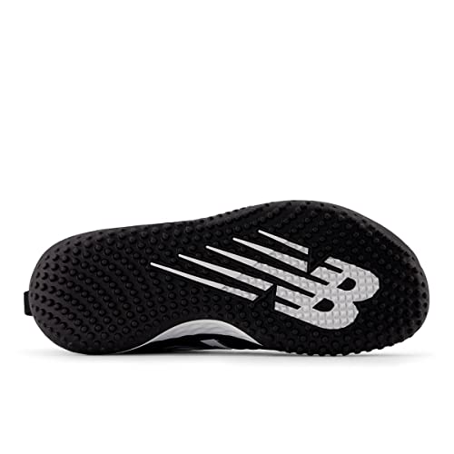 New Balance New Balance Women's Fresh Foam Velo V3 Turf-Trainer Softball Shoe, Black/White, 13 Wide US