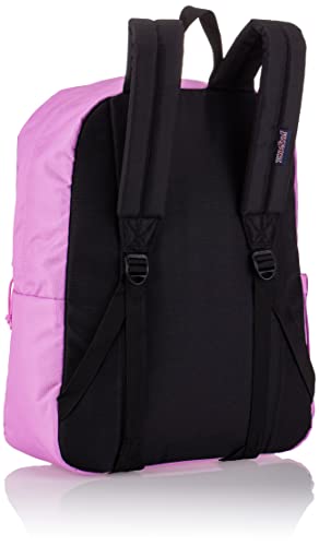 Image of JanSport SuperBreak Plus Backpack with Padded 15-inch Laptop Sleeve and Integrated Bottle Pocket - Spacious and Durable Daypack for Work and Travel - Purple Orchid