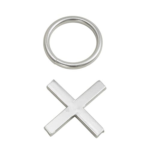 Juego de mesa Tic Tac Toe 12 x 12 x 1 in, plástico acrílico miniatura 5