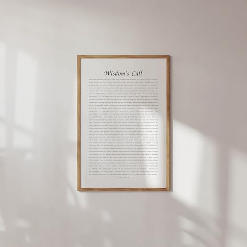 Proverbs 8, Wisdom'S Call, Modern Christian Wisdom Bible Verse Scripture